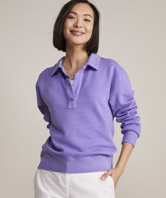 Polo Popover Sweatshirt  - Aster Purple