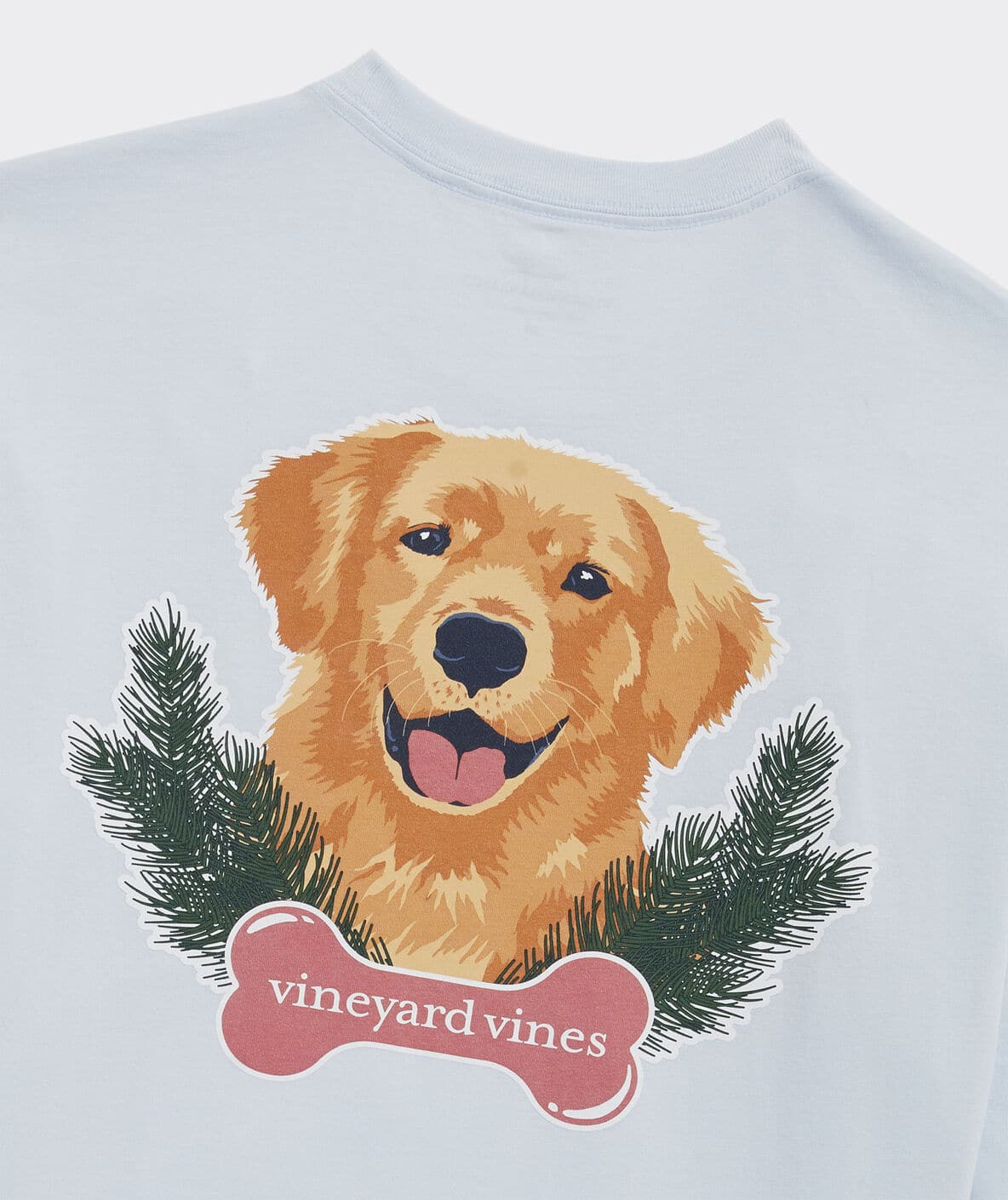 Puppy Christmas Tee - Ice Water