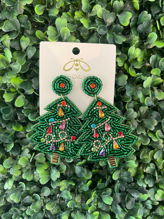 COLORFUL TREE EARRINGS