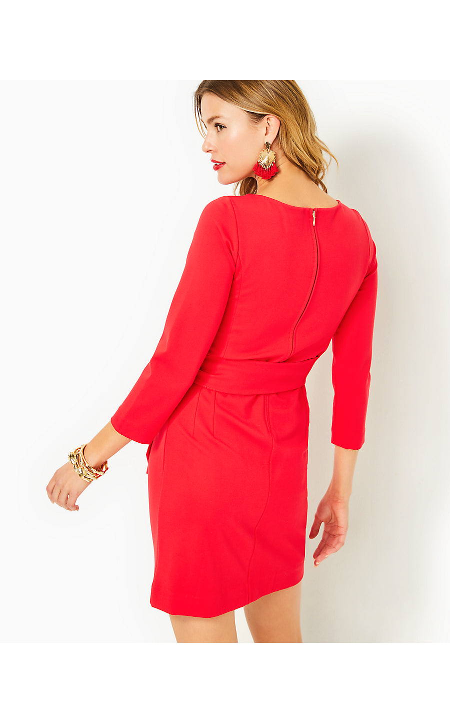 LEIGHTON DRESS - AMARYLLIS RED