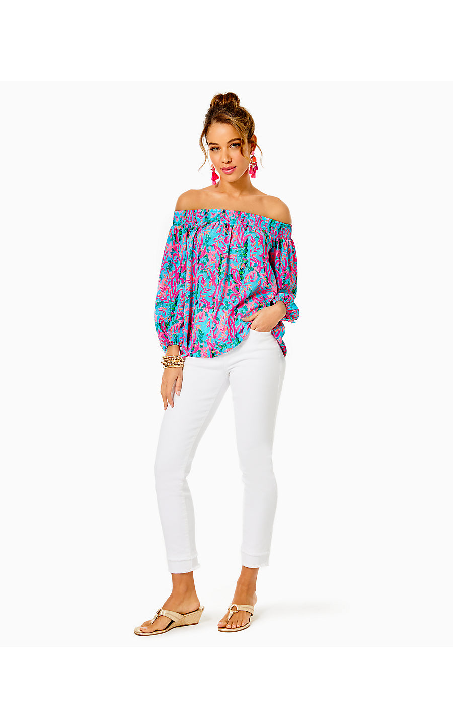 South Ocean High Rise Skinny - RESORT WHITE