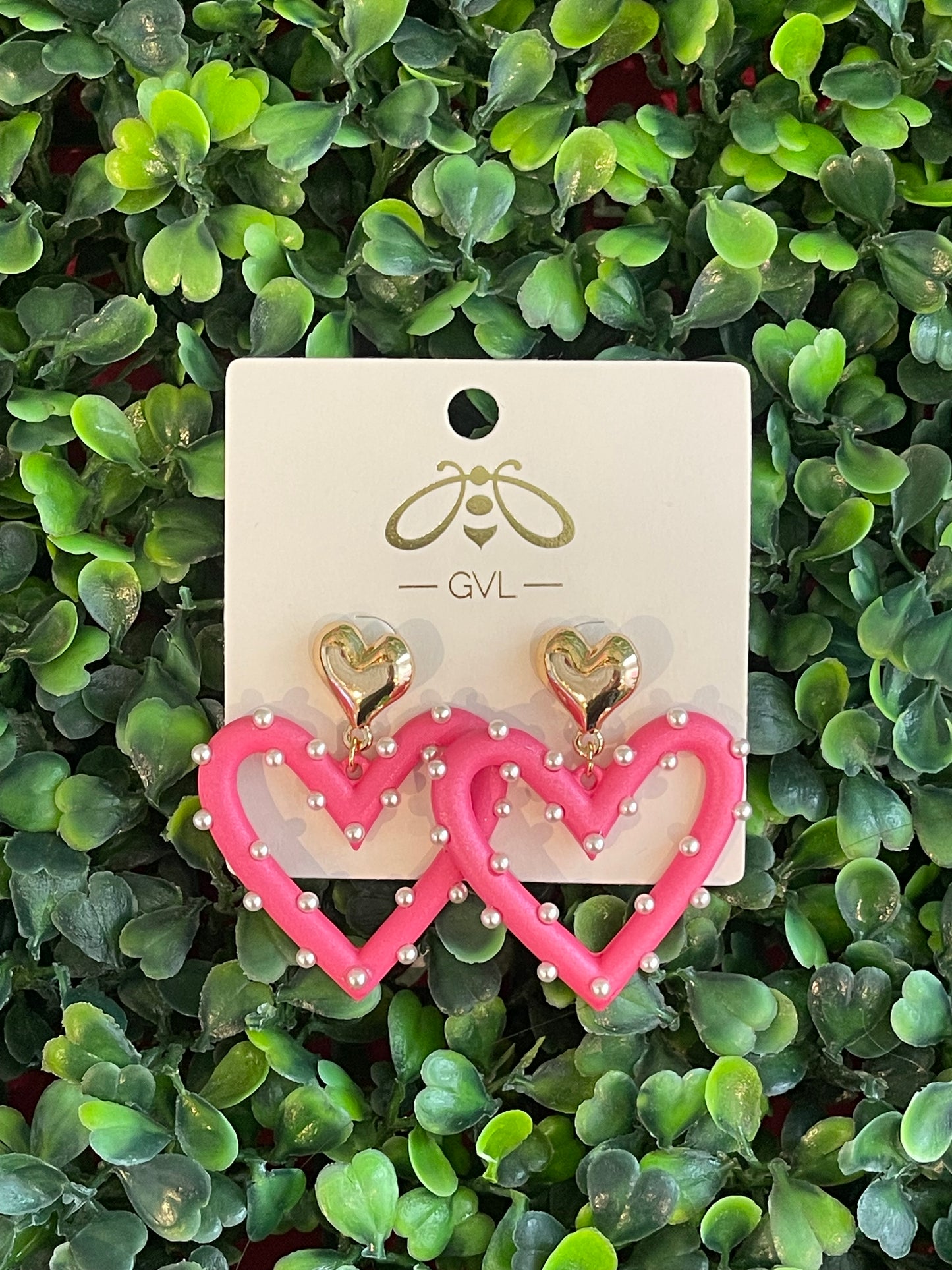 HEART DROP EARRINGS