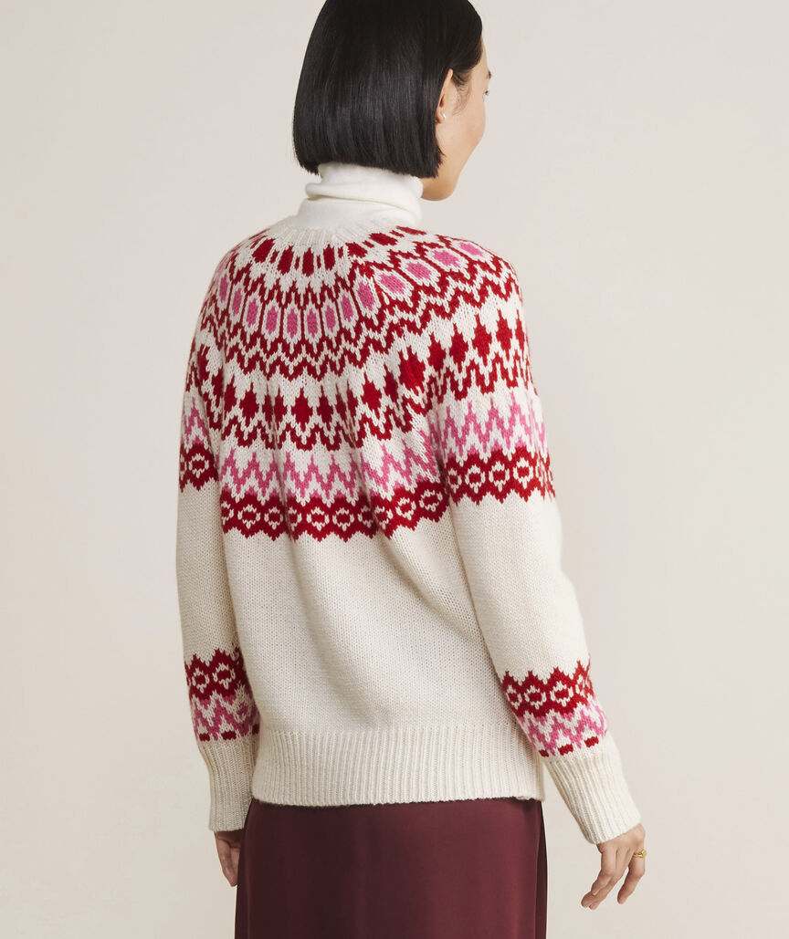 Fair Isle Crewneck Sweater - Marshmallow