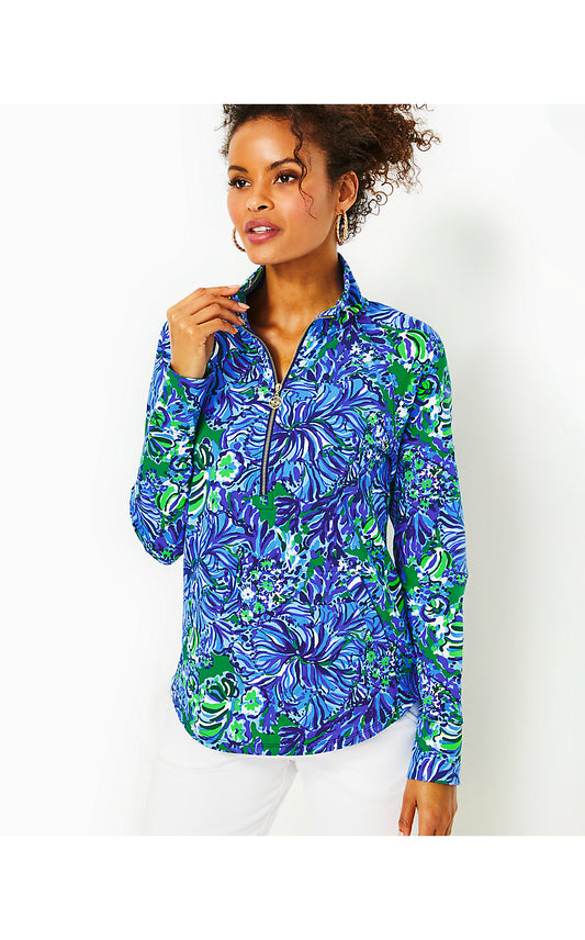 UPF 50+ SKIPPER POPOVER - ABACO BLUE - IN TURTLE AWE