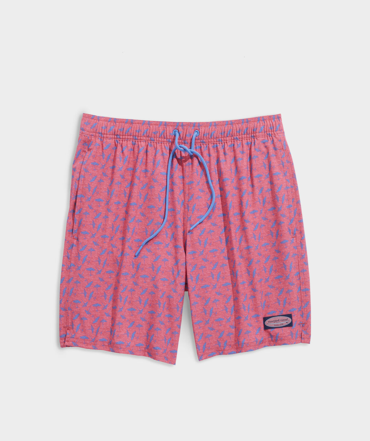 7 Inch Printed Chappy Trunks - Sailors Red