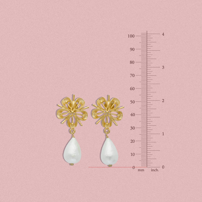 Amelia Pearl Drop Earrings