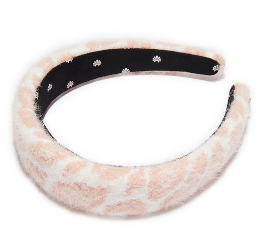 PINK LEOPARD KNIT ALICE HEADBAND