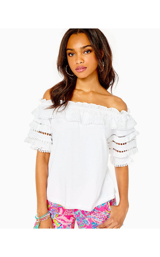 BRENTWOOD TOP - RESORT WHITE
