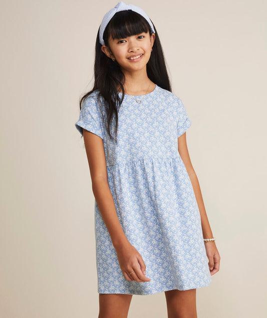 Girls' Everyday Dress - WP Floral Calm Water