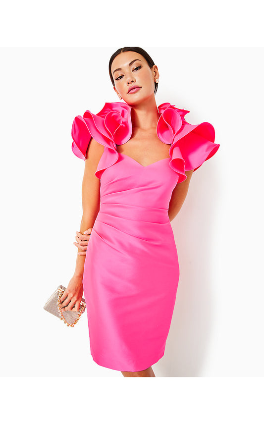 HONOR STRETCH DRESS - ROXIE PINK