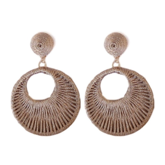 Bronze Metallic Wrapped Bali Drops