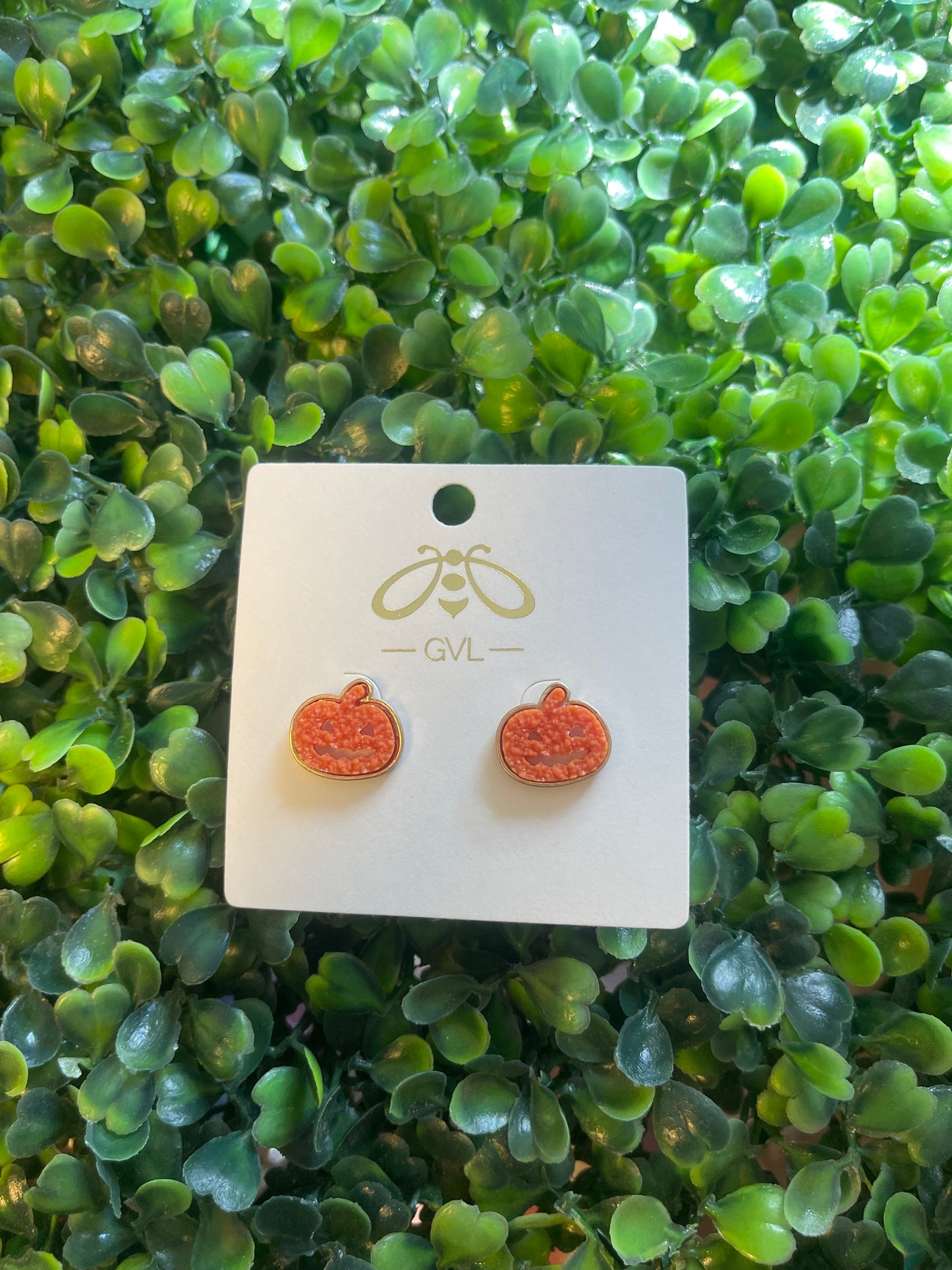 PUMPKIN STUD EARRINGS