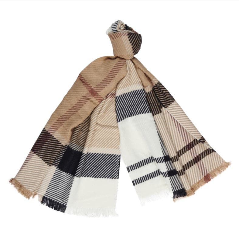 BLAIR TARTAN SCARF - ROSEWOOD