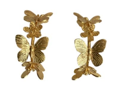 BUTTERFLY HOOPS - GOLD