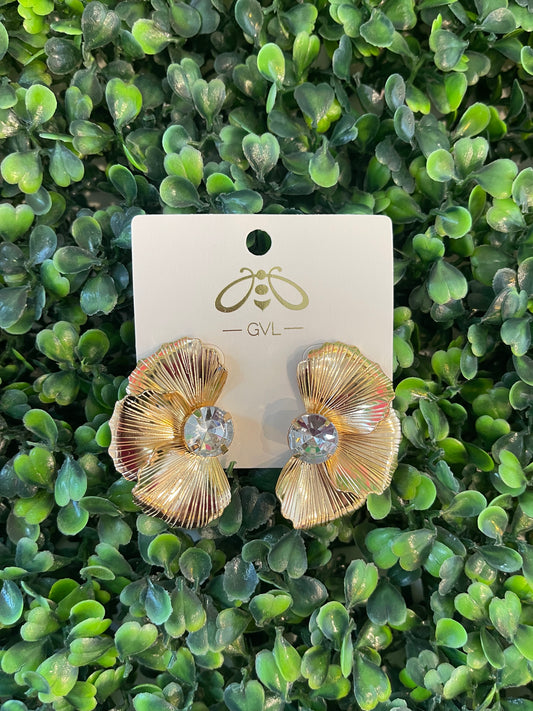 GOLD PETAL EARRINGS