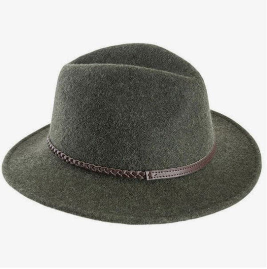 BARBOUR TACK FEDORA -OLIVE