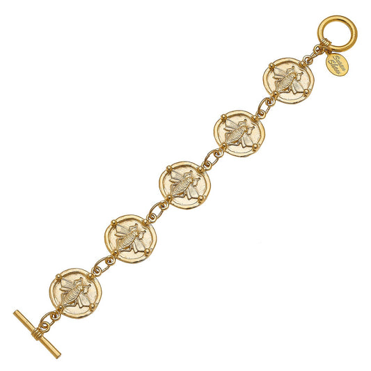 Linked Bee Bracelet