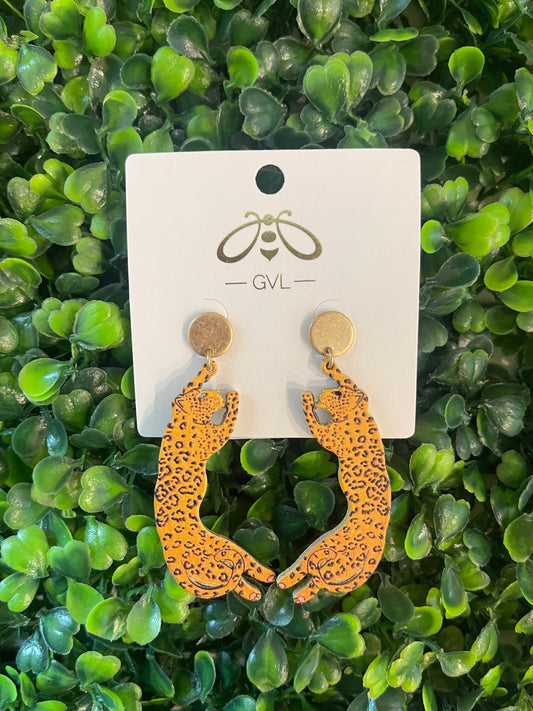 WILD LEOPARD EARRINGS