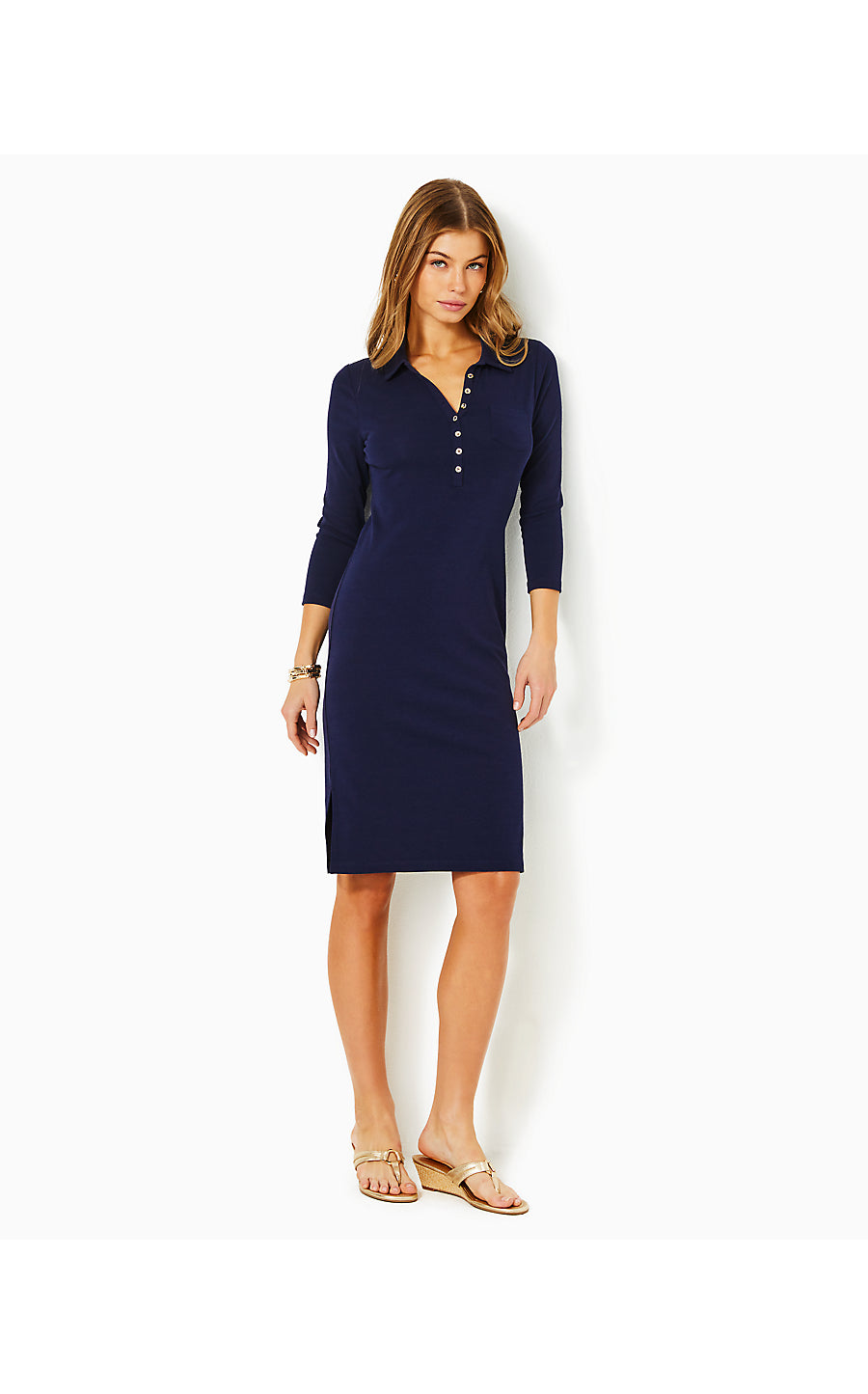 REEMA DRESS - TRUE NAVY