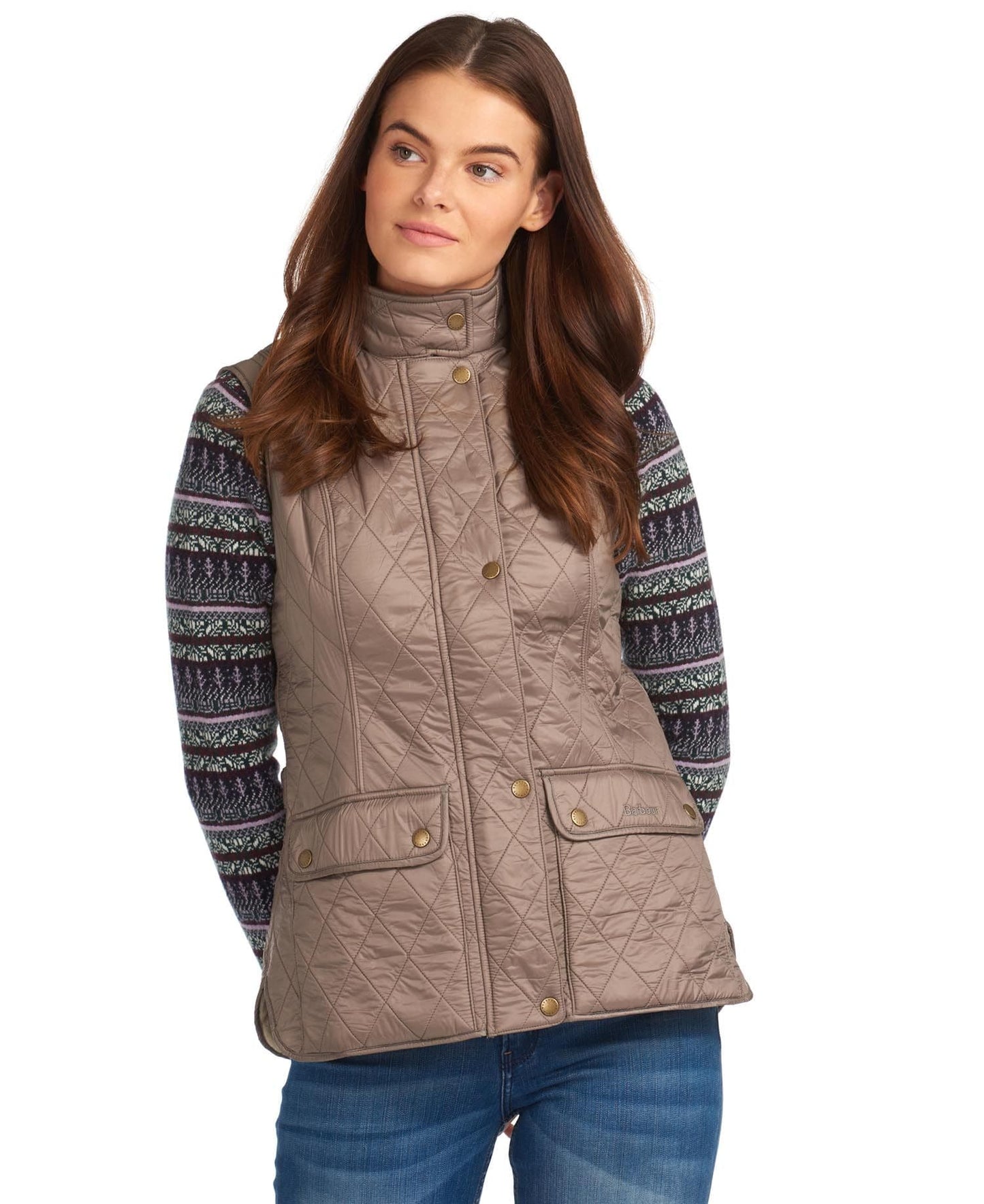 WRAY GILET - TAUPE/PEARL