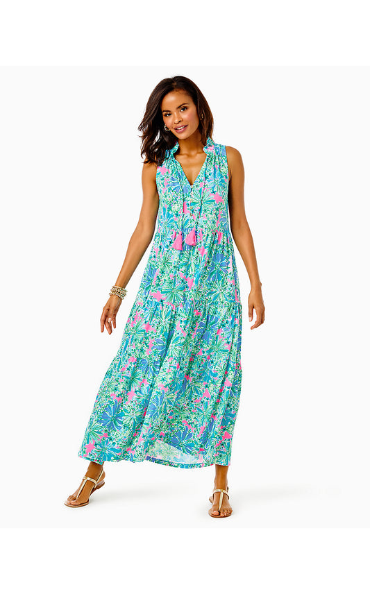 MALONE MAXI DRESS-SOLEIL PINK-GOOD HARE DAY
