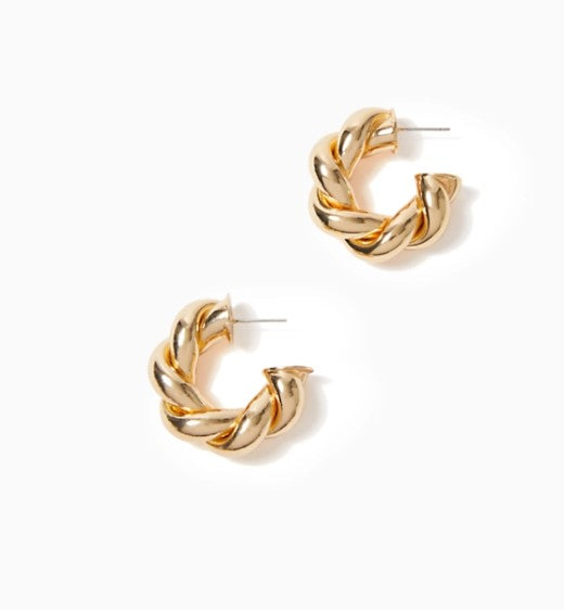 ISLAND ESCAPE EARRINGS - GOLD METALLIC