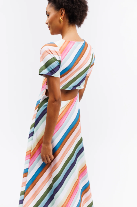 Celine Dress - Gogo Stripe