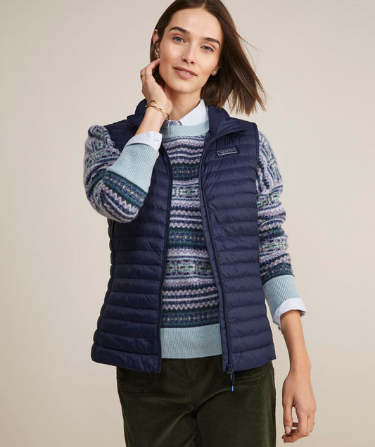 Lightweight Packable Puffer Vest - Nautical Navy