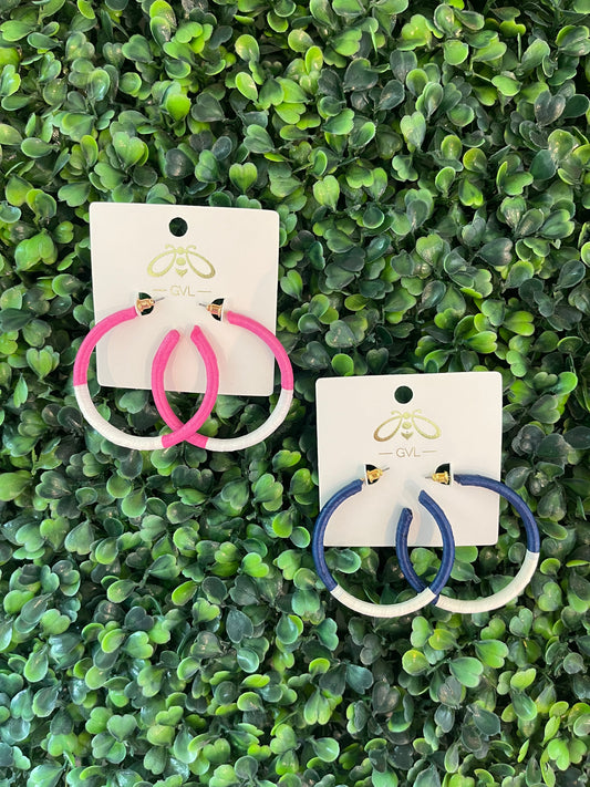 COLOR BLOCK HOOPS