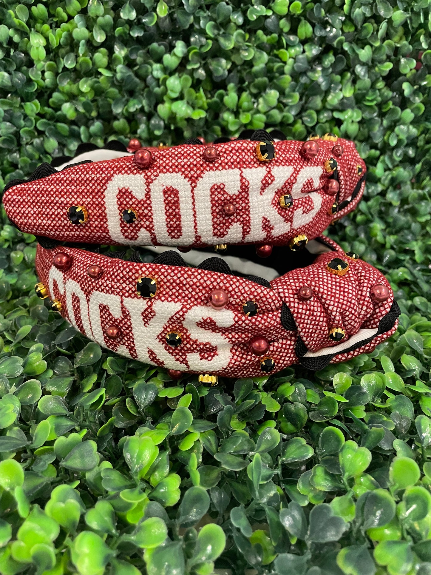 COCKS Cross Stitch Headband