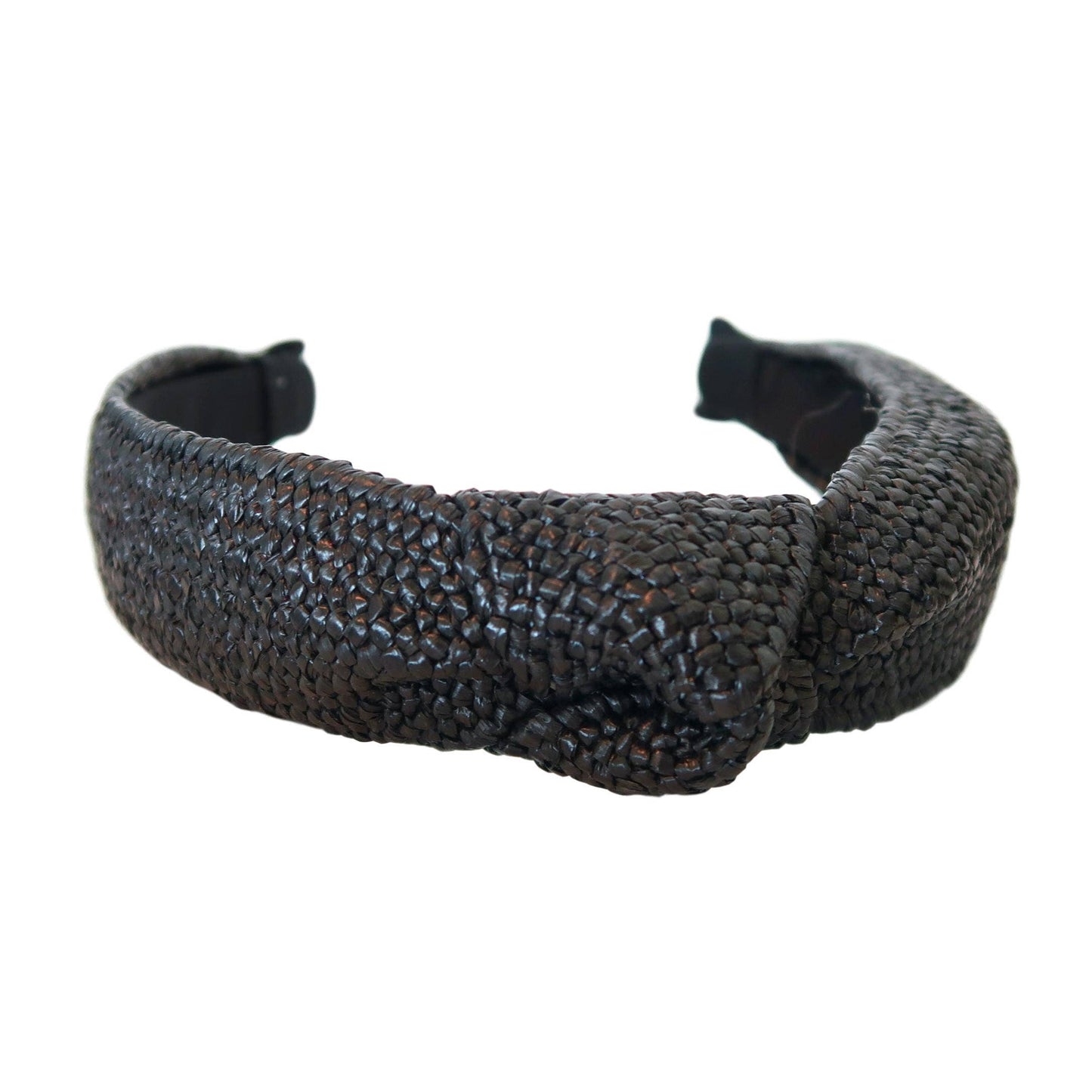 Raffia Headband Black