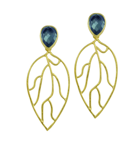 VANISHA EARRINGS - MIDNIGHT BLUE