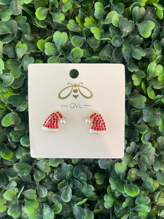 HO HO HO HAT EARRINGS