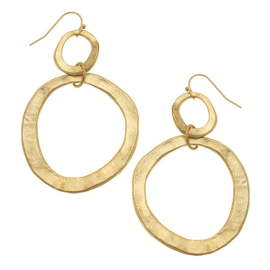 Double Gold Earrings